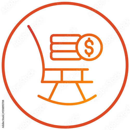 Retirement Fund Vector Design Icon Style