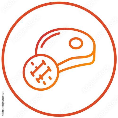 Pork Tenderloin Vector Design Icon Style