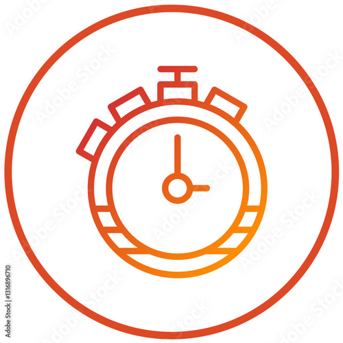 Stopwatch Vector Design Icon Style