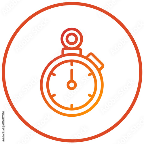 Stopwatch Vector Design Icon Style