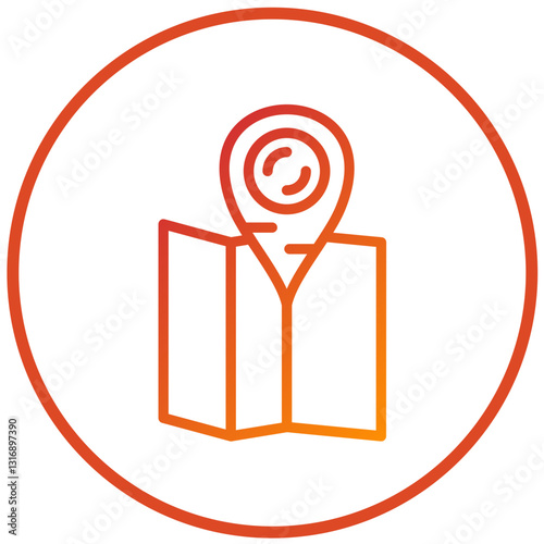 Pinpoint Vector Design Icon Style