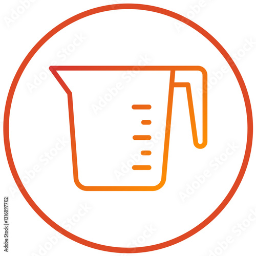 Vector Design Measuring Cup Icon Style