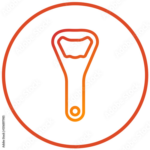 Vector Design Bottle Opener Icon Style