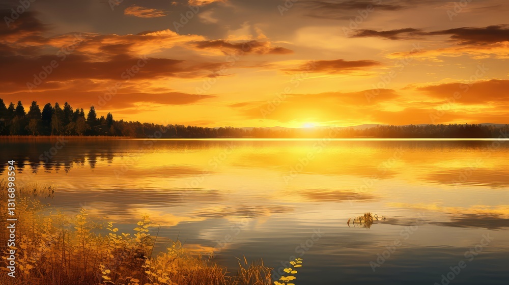 Fototapeta premium nature gold picture