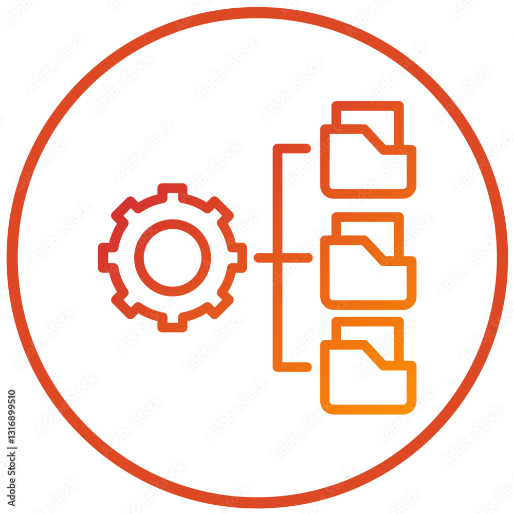 Vector Design Data Management Icon Style Vector Design Data Management Icon Style