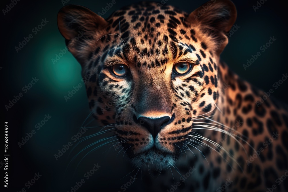 close up portrait of a leopard close up portrait of a leopard