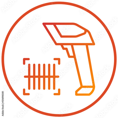 Vector Design Barcode Scanner Icon Style