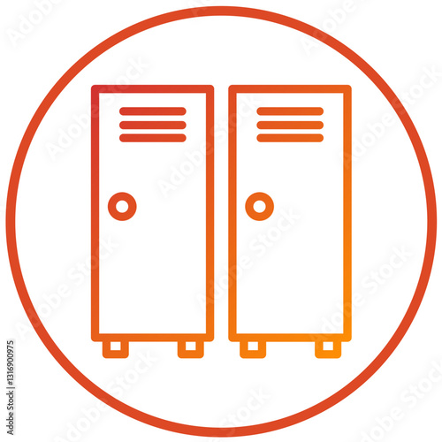 Vector Design Lockers Icon Style