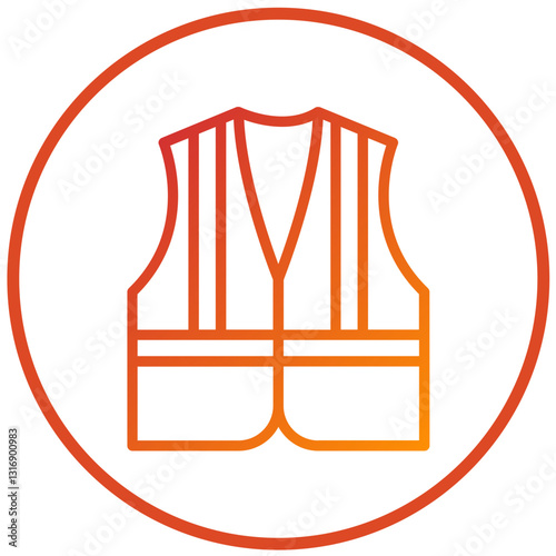 Vector Design Vest Icon Style