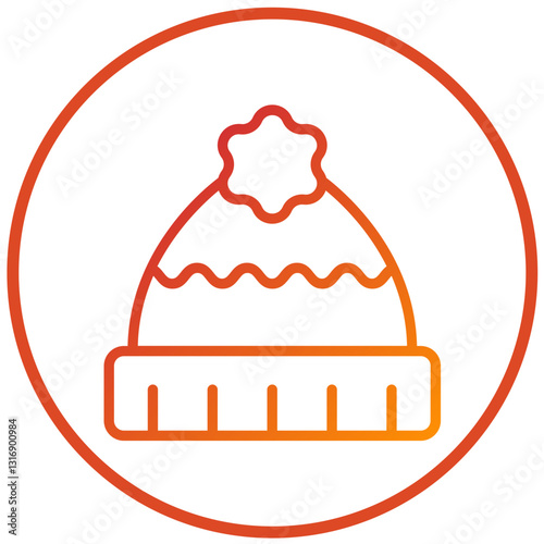 Vector Design Winter Hat Icon Style