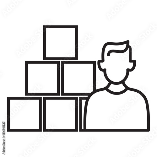 Quantity vector icon