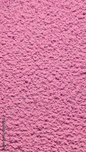 Lumpy texture of a purple paint colour