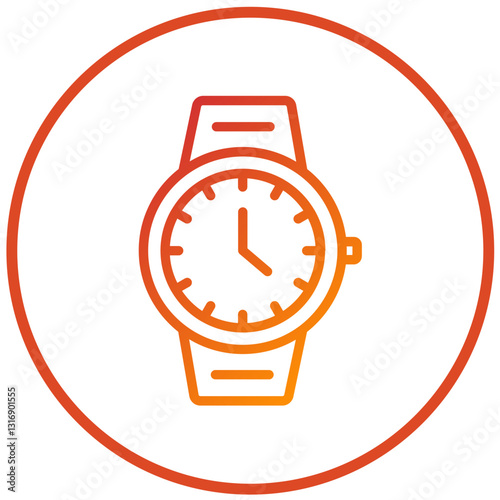 Vector Design Wristwatch Icon Style