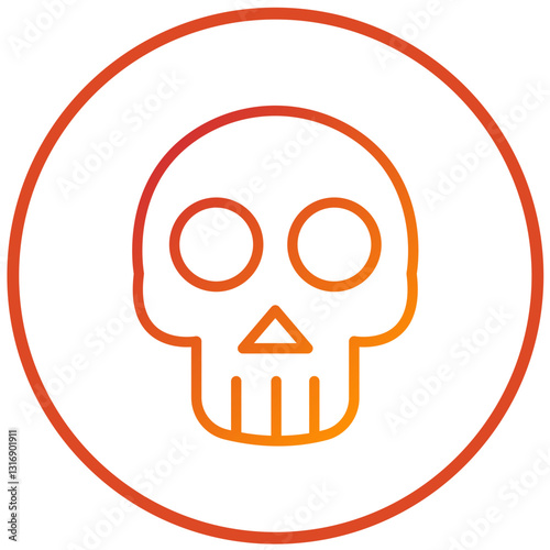 Vector Design Skull Icon Style