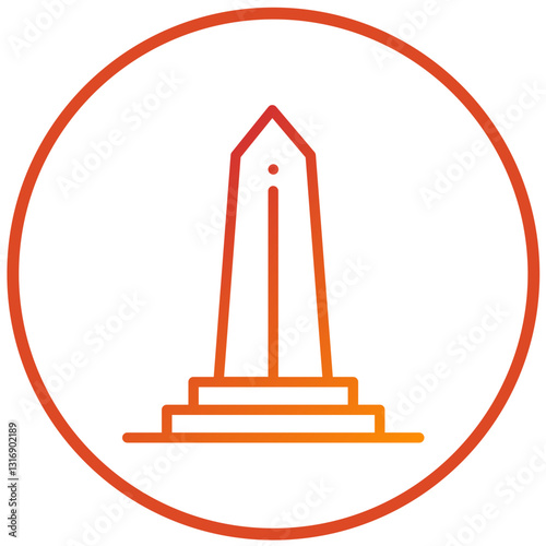 Vector Design Obelisk Icon Style