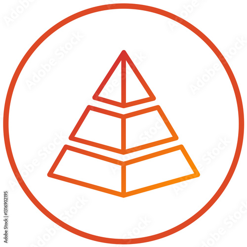 Vector Design Pyramid Icon Style