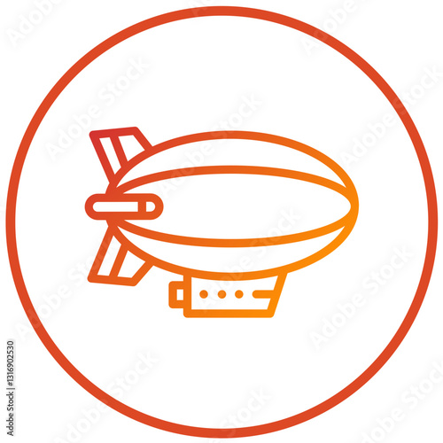 Vector Design Zeppelin Icon Style