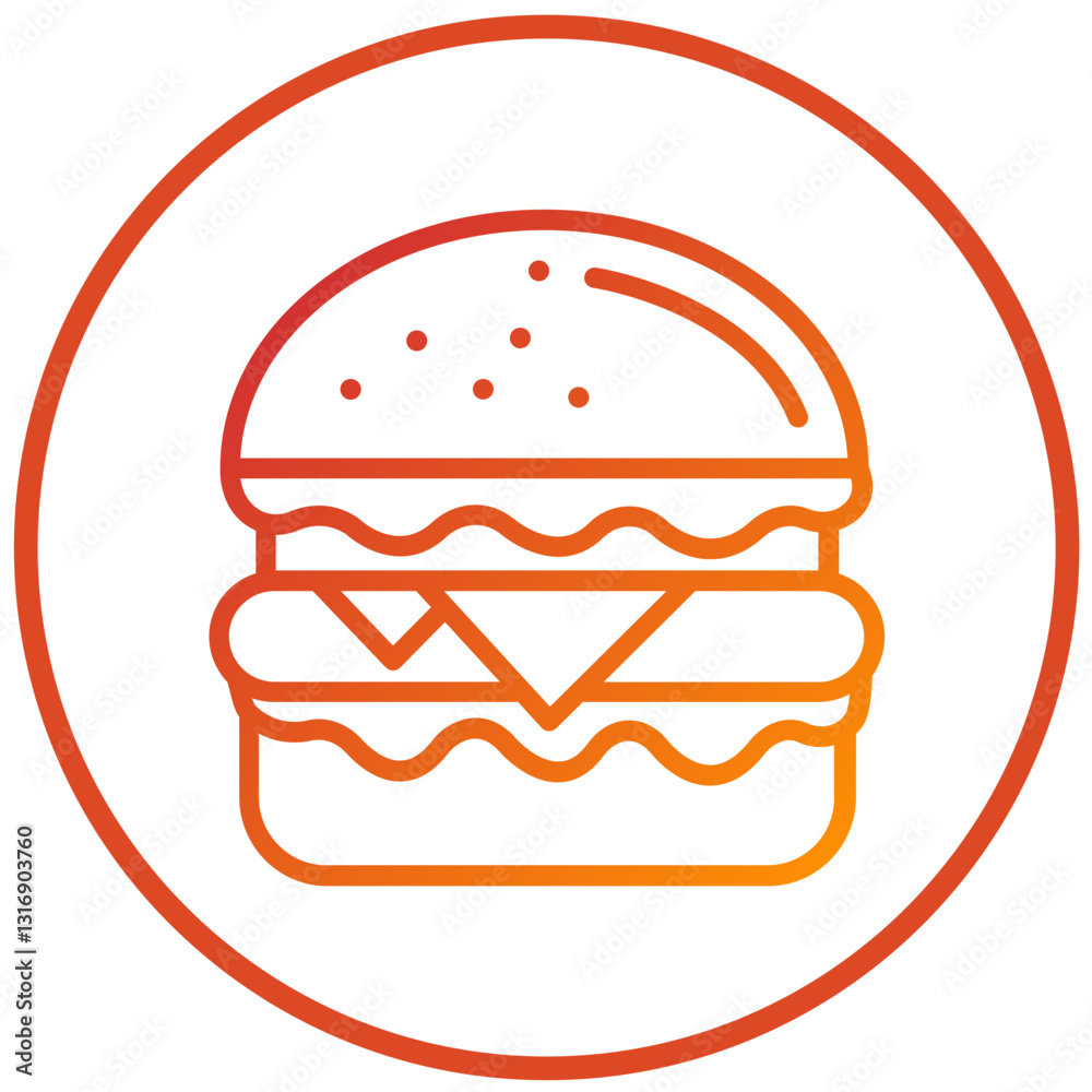 Vector Design Burger Icon Style Vector Design Burger Icon Style