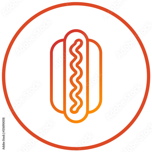 Vector Design Hot Dog Icon Style