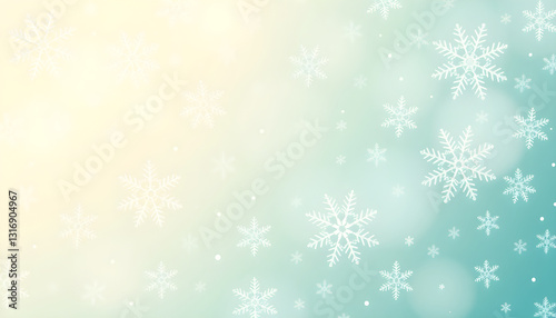 christmas background with snowflakes