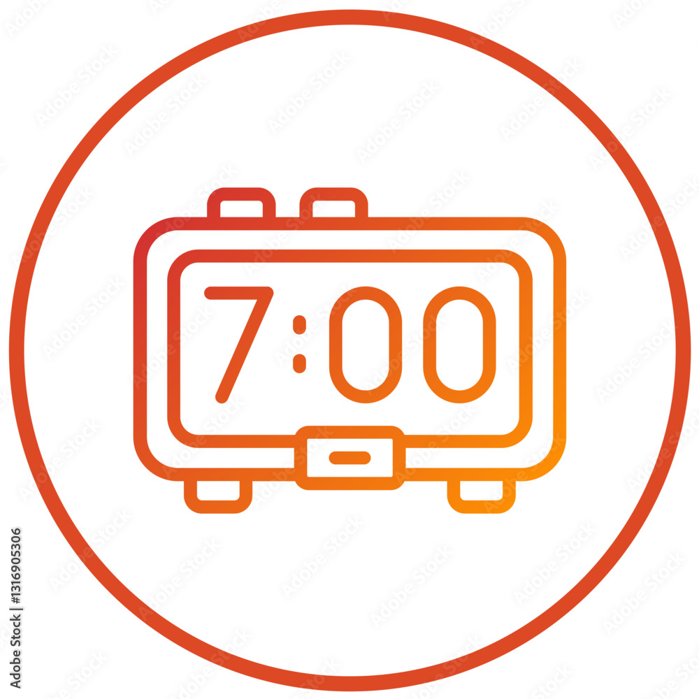 Vector Design Digital Clock Icon Style Vector Design Digital Clock Icon Style