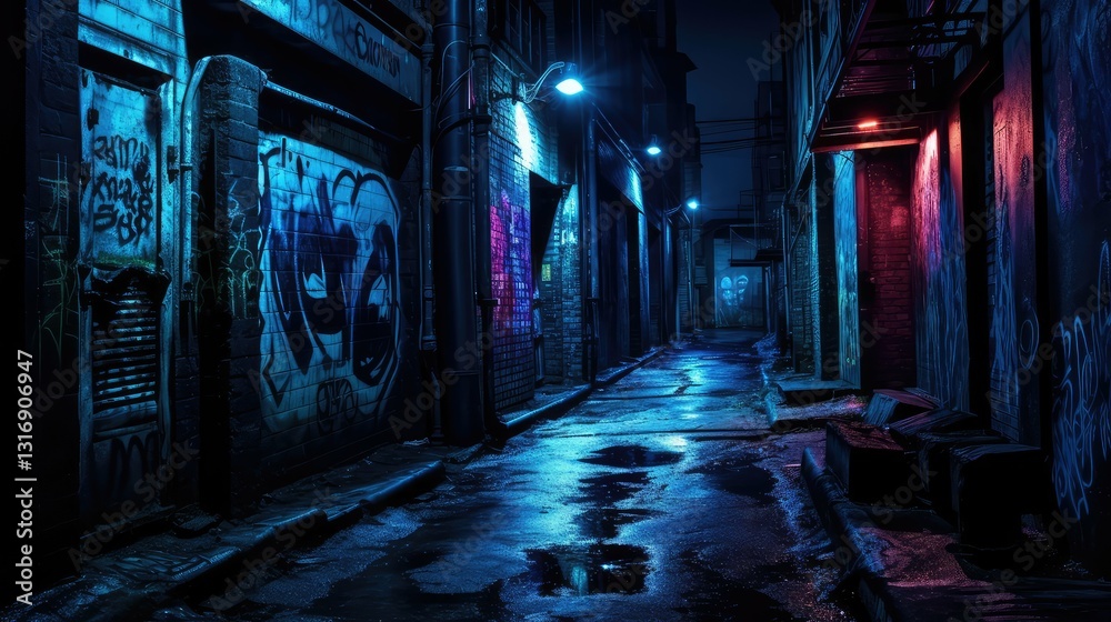 Fototapeta premium eerie grunge blue