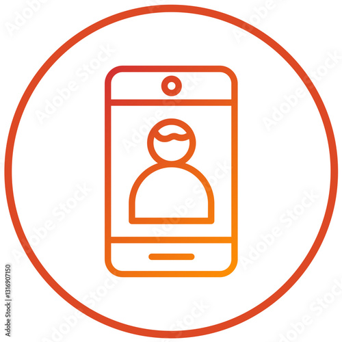 Vector Design Front Camera Icon Style