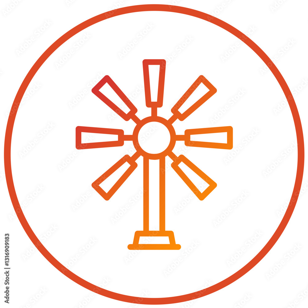 Vector Design Windmill Icon Style Vector Design Windmill Icon Style