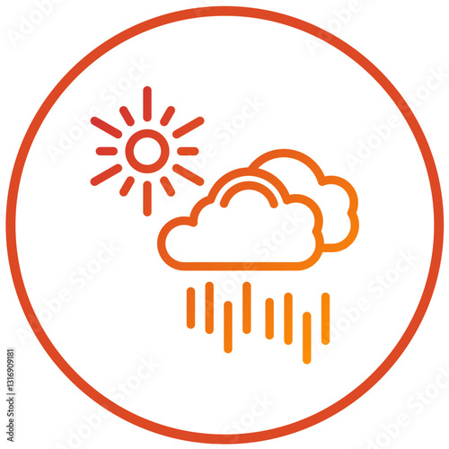 Vector Design Drizzle Icon Style