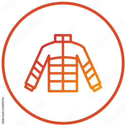 Vector Design Winter Coat Icon Style