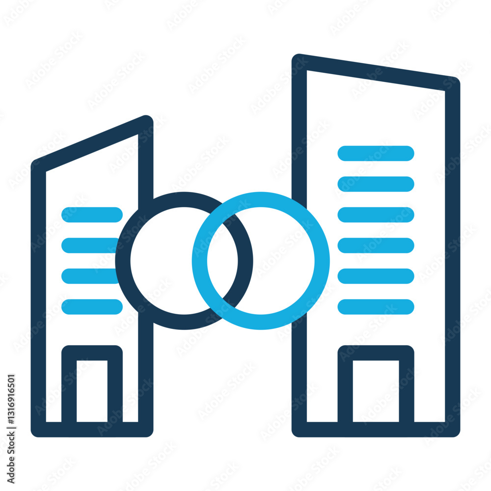Merger Icon - Line Color - Business Value Themes Merger Icon - Line Color - Business Value Themes