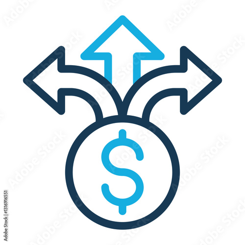 Expenses Icon - Line Color - Business Value Themes