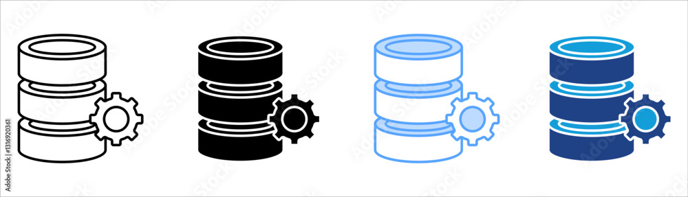 Data Icon Set Multiple Style Collection Data Icon Set Multiple Style Collection