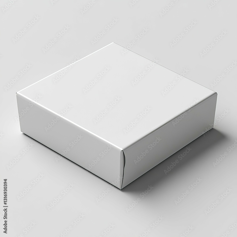 Naklejka premium Blank White Box Mockup - Packaging Design