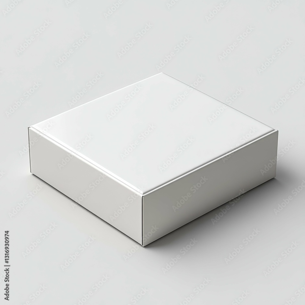 Fototapeta premium Blank White Box Mockup - Perfect for Branding