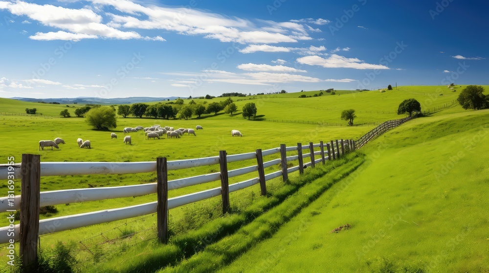 landscape white farm fence landscape white farm fence