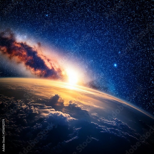 planet earth in space