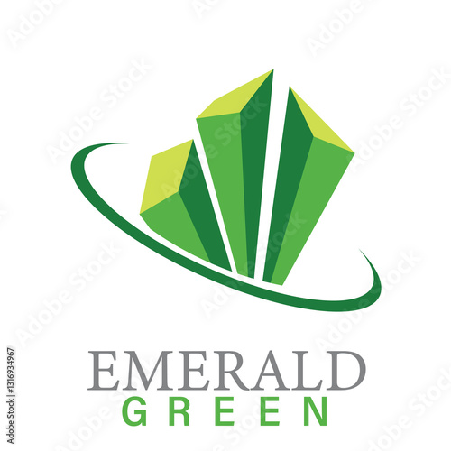 emerald diamond logo vector icon illustration