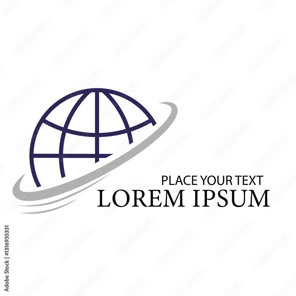 global vector logo illustration design template global vector logo illustration design template