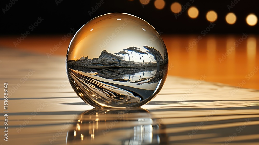 Obraz premium surreal glass reflection