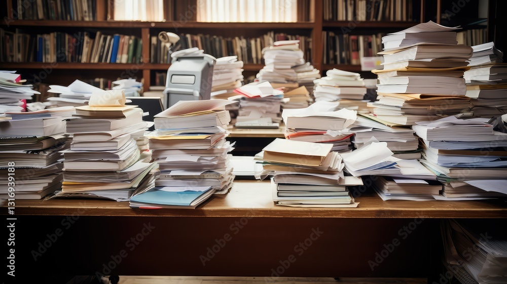 chaos paperwork on desk chaos paperwork on desk