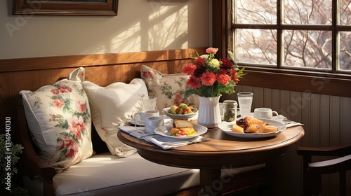 Wallpaper Mural intimate brunch table Torontodigital.ca