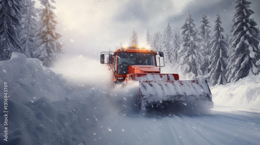 clearing road snow clearing road snow