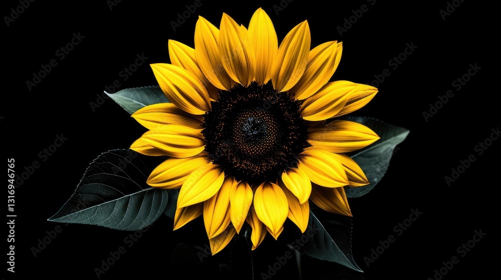 Obraz premium ctrast flower on black