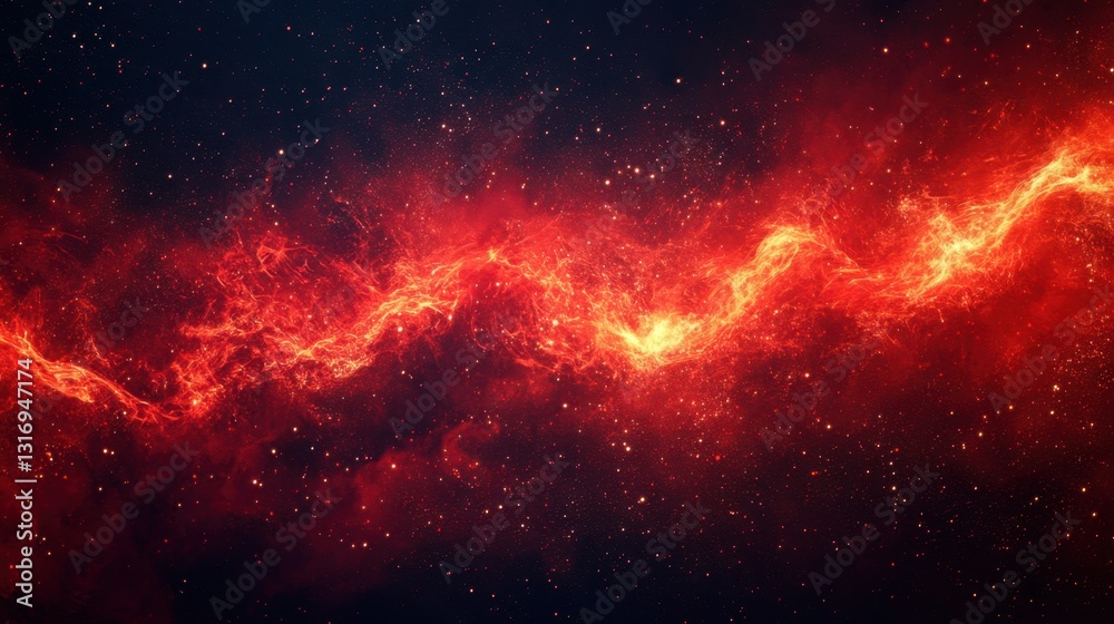 Fiery Nebula in Deep Space Red Galaxy Cosmic Cloud Abstract Background Breathtaking Celestial Phenomenon Astronomical Wonder Dark Backdrop Wide Angle Fiery Nebula in Deep Space Red Galaxy Cosmic Cloud Abstract Background Breathtaking Celestial Phenomenon Astronomical Wonder Dark Backdrop Wide Angle