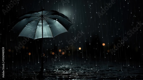 Wallpaper Mural glistening black umbrella Torontodigital.ca
