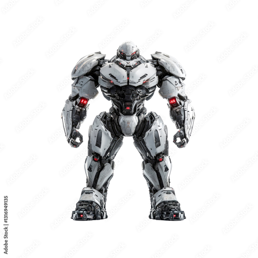 Powerful Futuristic Robot, Advanced Robotic Technology, AI Mechatronics, Cyborg Soldier Powerful Futuristic Robot, Advanced Robotic Technology, AI Mechatronics, Cyborg Soldier