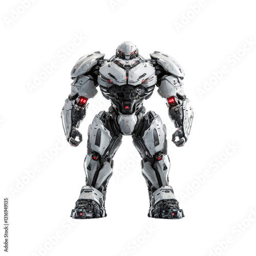 Powerful Futuristic Robot, Advanced Robotic Technology, AI Mechatronics, Cyborg Soldier