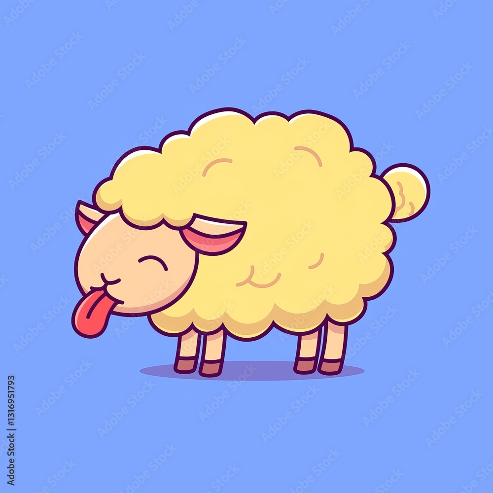 Cute Sheep Sticking Out Tongue (1) Cute Sheep Sticking Out Tongue (1)