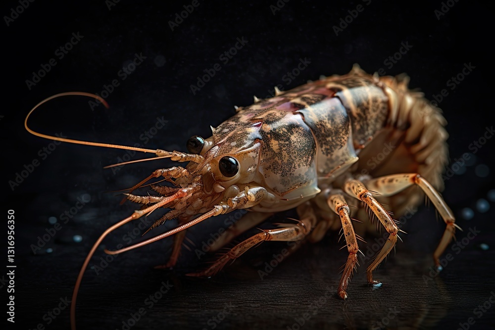 A Close-up of a Lobster's Head and Body A Close-up of a Lobster's Head and Body